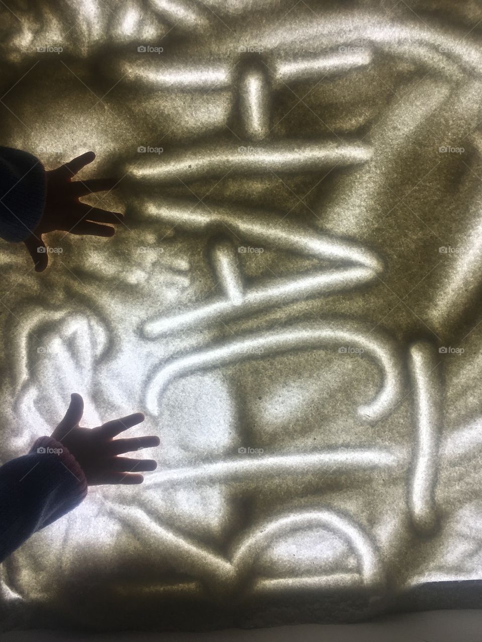 Настя имя написано на песке