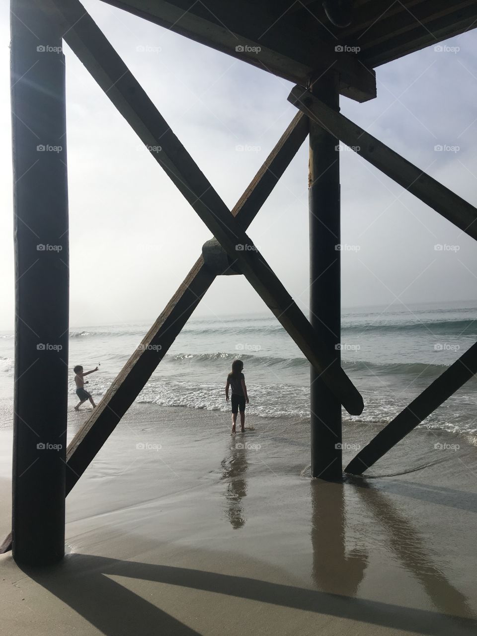 Children Beach Play