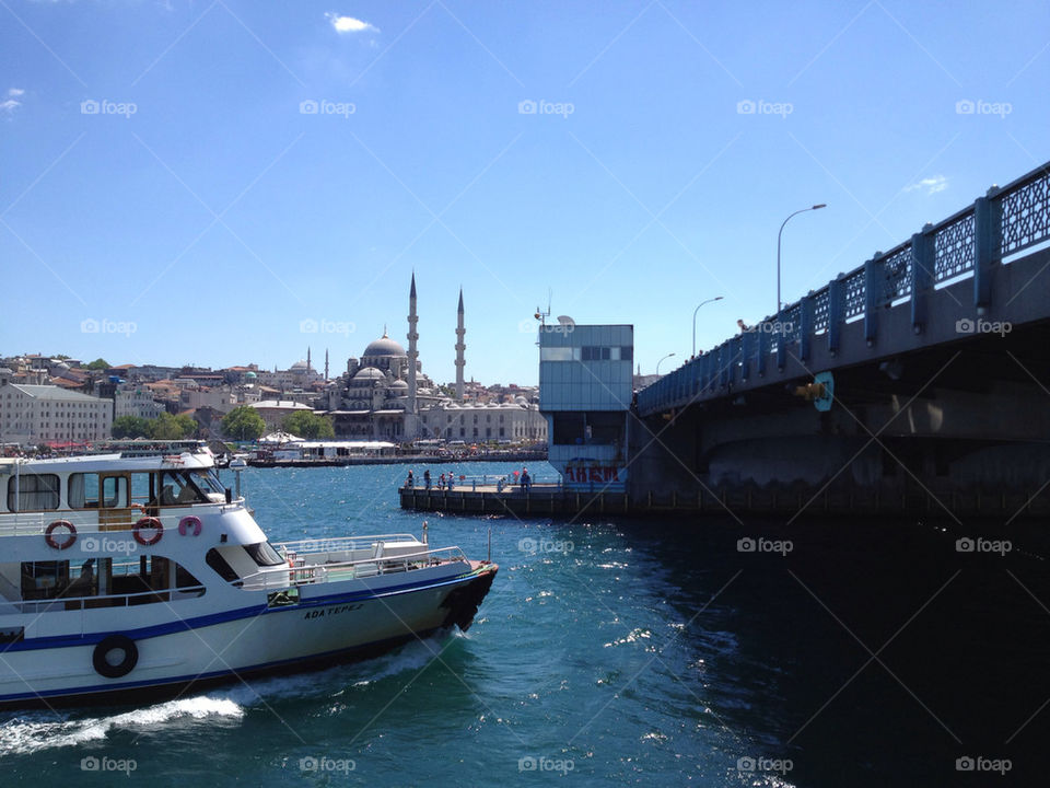 bridge sea boat ferry by linhof