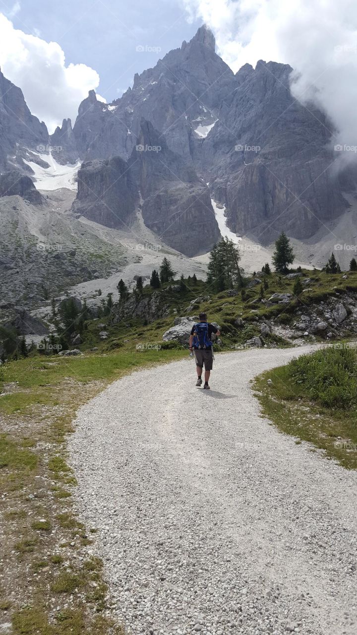 Hiking in the Dolomites Italy 