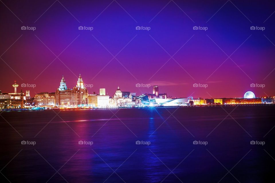 Liverpool Skyline at Night 