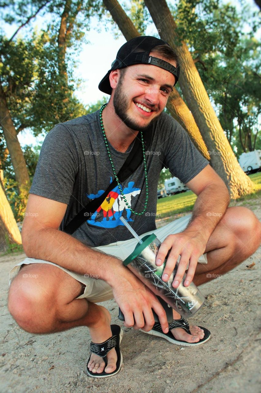 A day on the lake, can be summarized with a smiling face. 