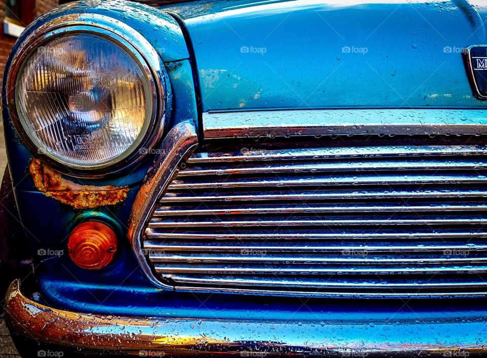 Classics Mini Cooper Closeup Front End In England 