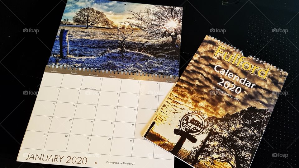 Fulford Village Calendar 2020 - I was volunteered to create them last year and now seem to have got the job on a permanent basis! The winter scene is not mine (other than editing), however the front of the portrait one is mine.