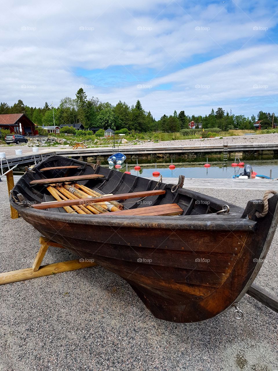 Old wood boat