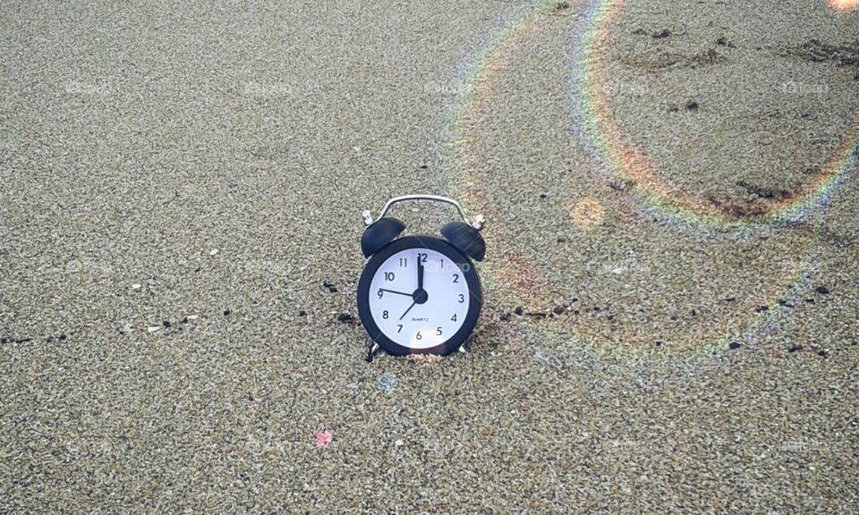 clock on the sea