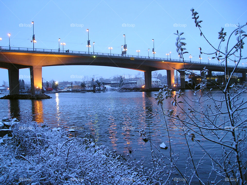 Winter and summer, blues and oranges, joys and sorrows - life's contrast and beauty.