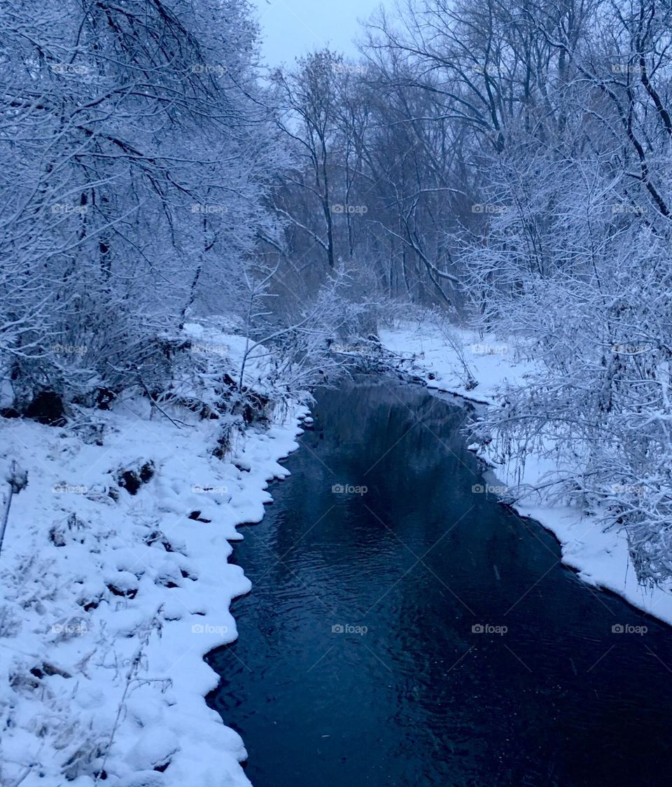 Briarwood winter creek