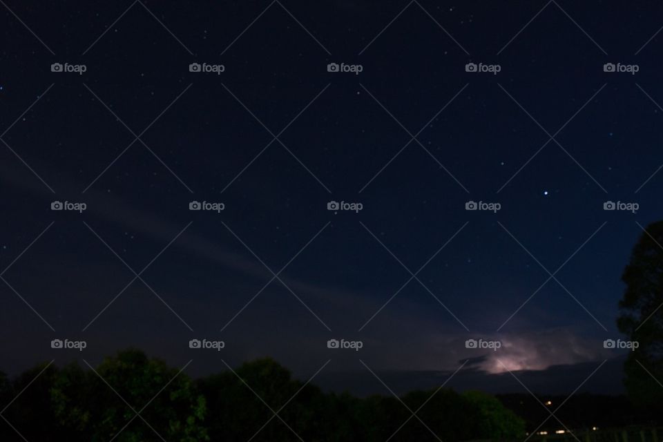 Lightning Sky Cloud Trail