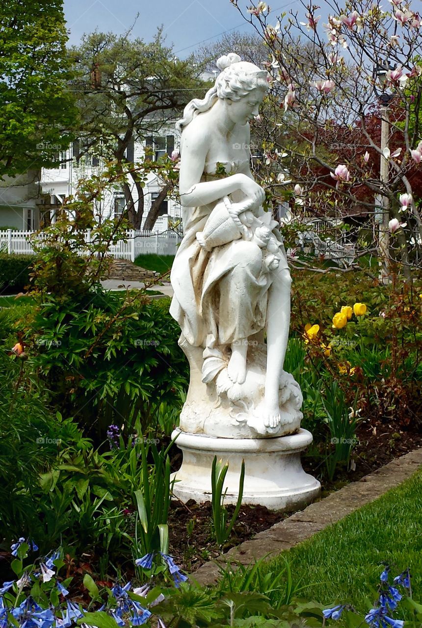 Garden Series. Statue in a Garden