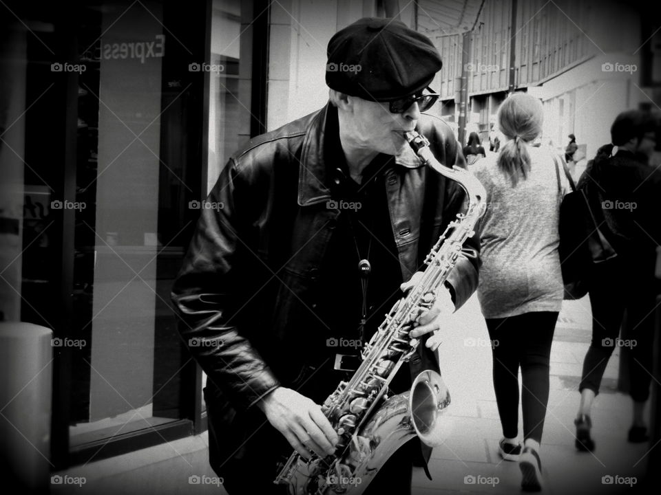 musician. street musician