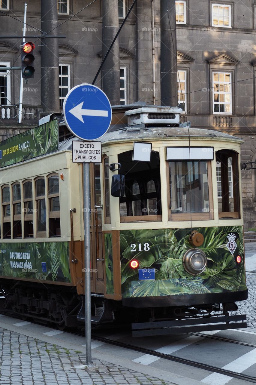 The tram of Porto 