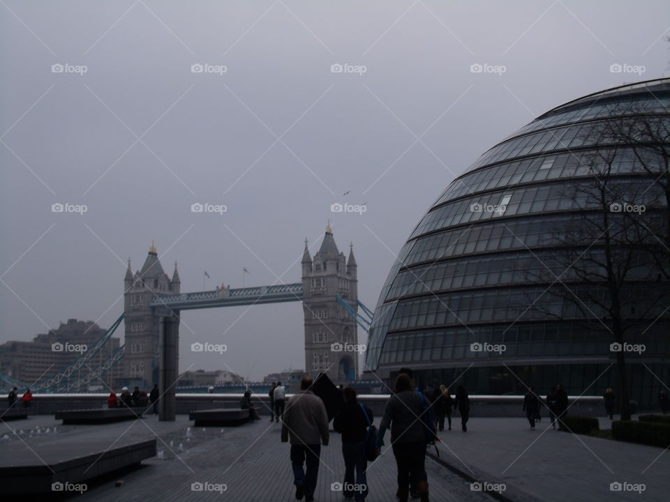 Tower Bridge and London City Hall