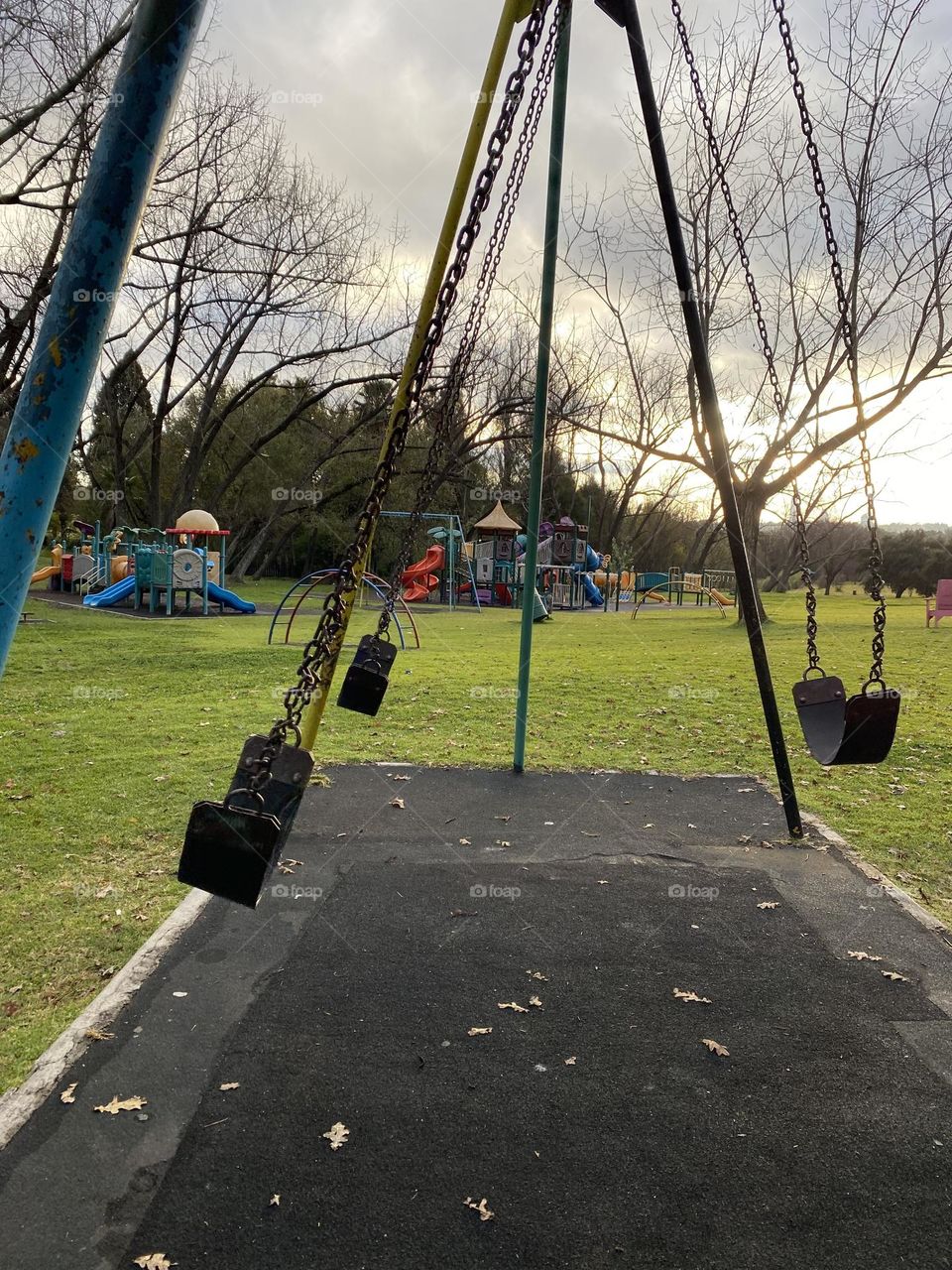 Playground swings