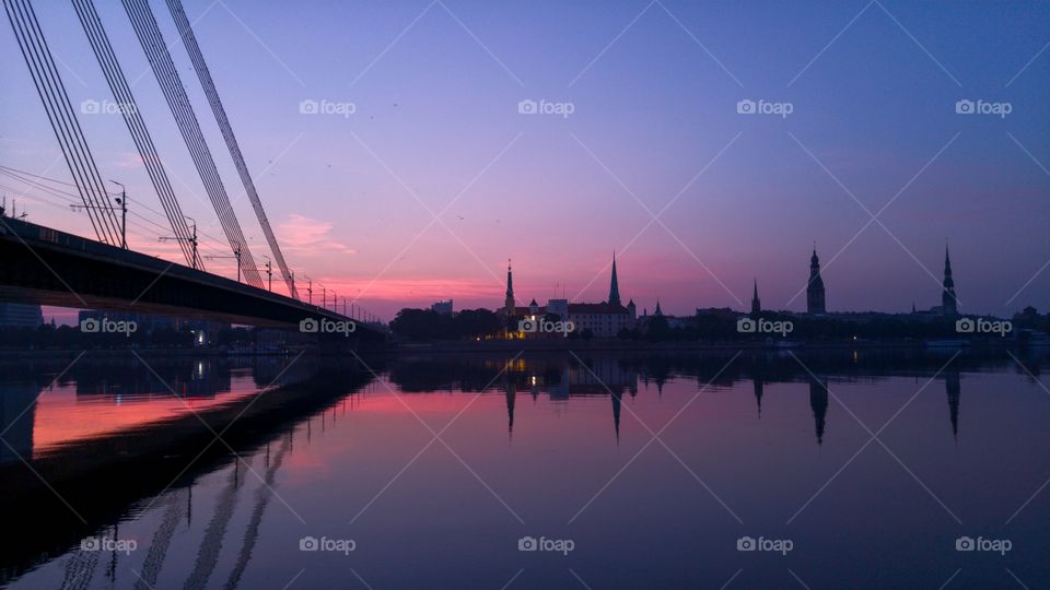 Water, Bridge, City, River, No Person