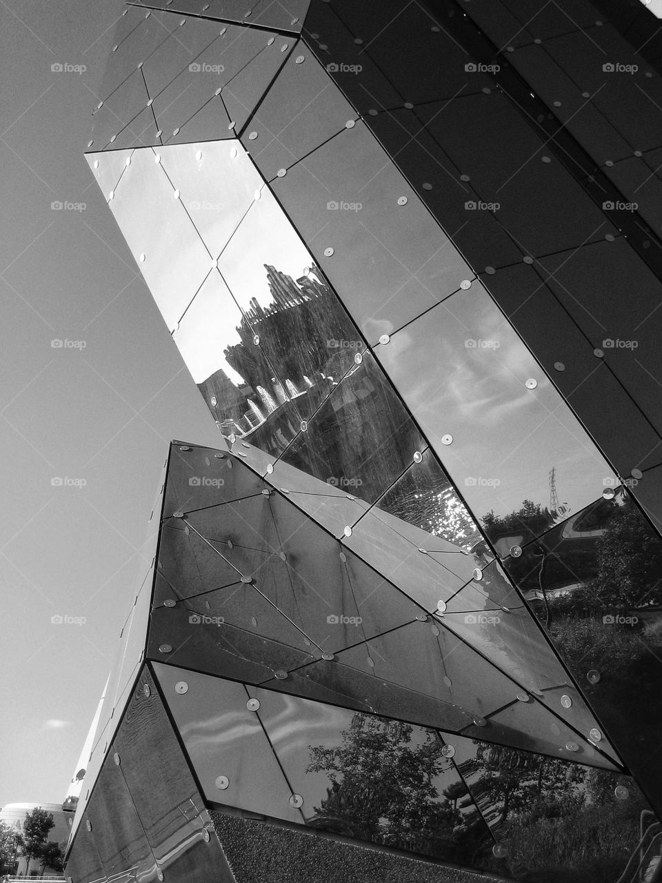 The Kinémax at the Futuroscope (B&W)