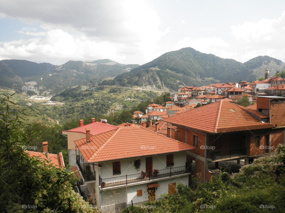 Mountain village view