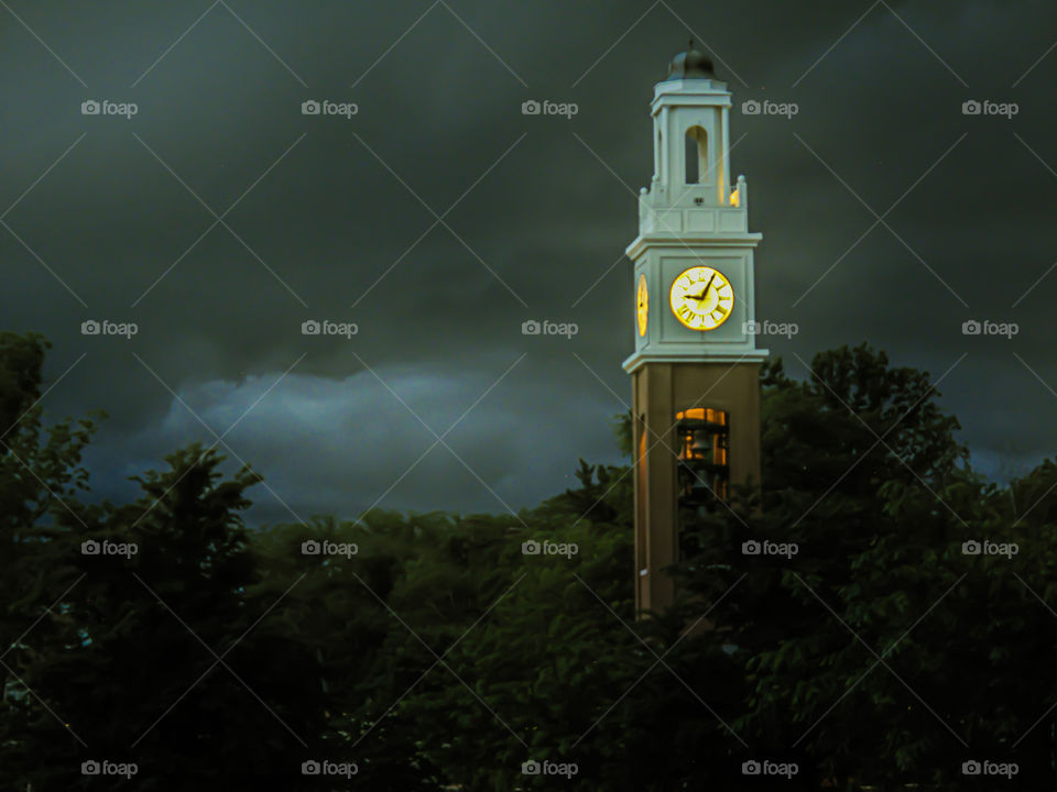 Bell tower storm