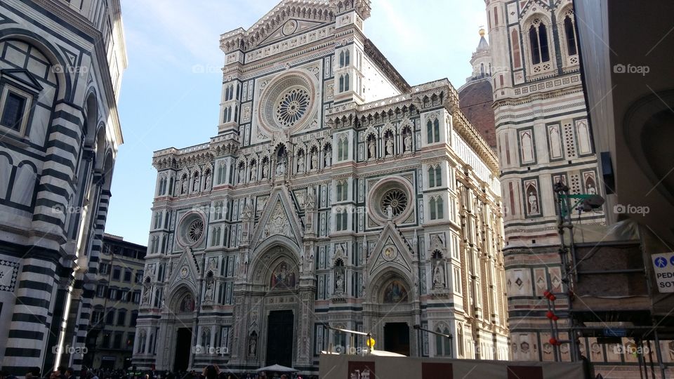 #florence #church #sunny #square