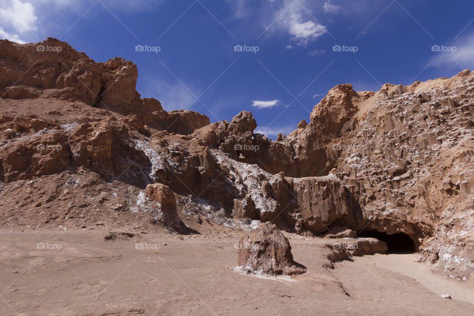 Atacama Desert in Chile near San  Pedro de Atacama.