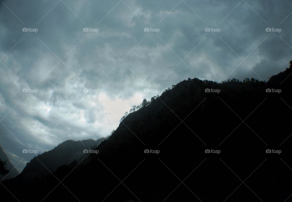 A mountain and its rain.