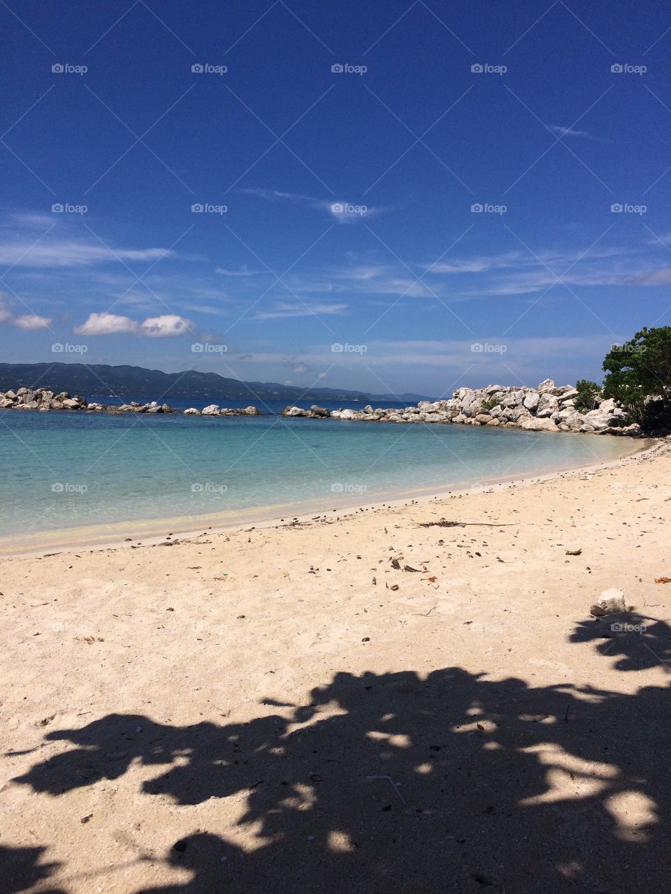 Hidden private beach in Montego Bay, Jamaica 