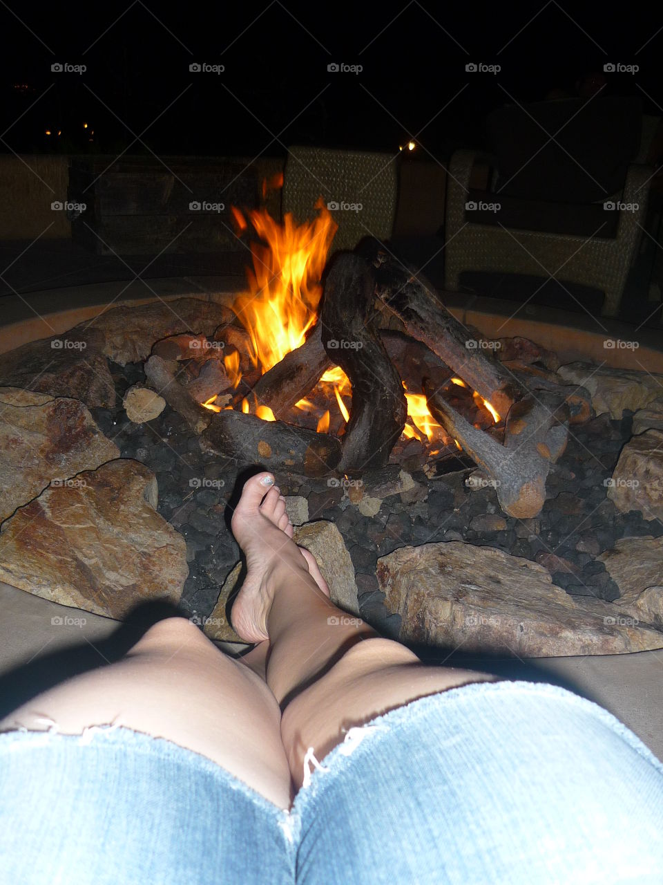 feet by the fire