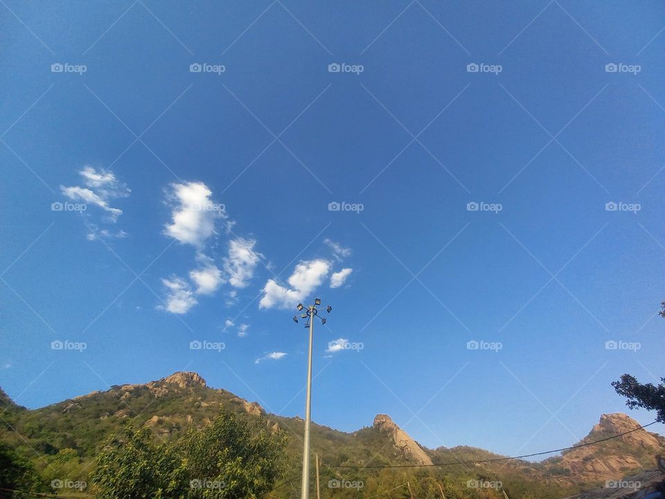 Nature Hill & Beautiful Blue Sky