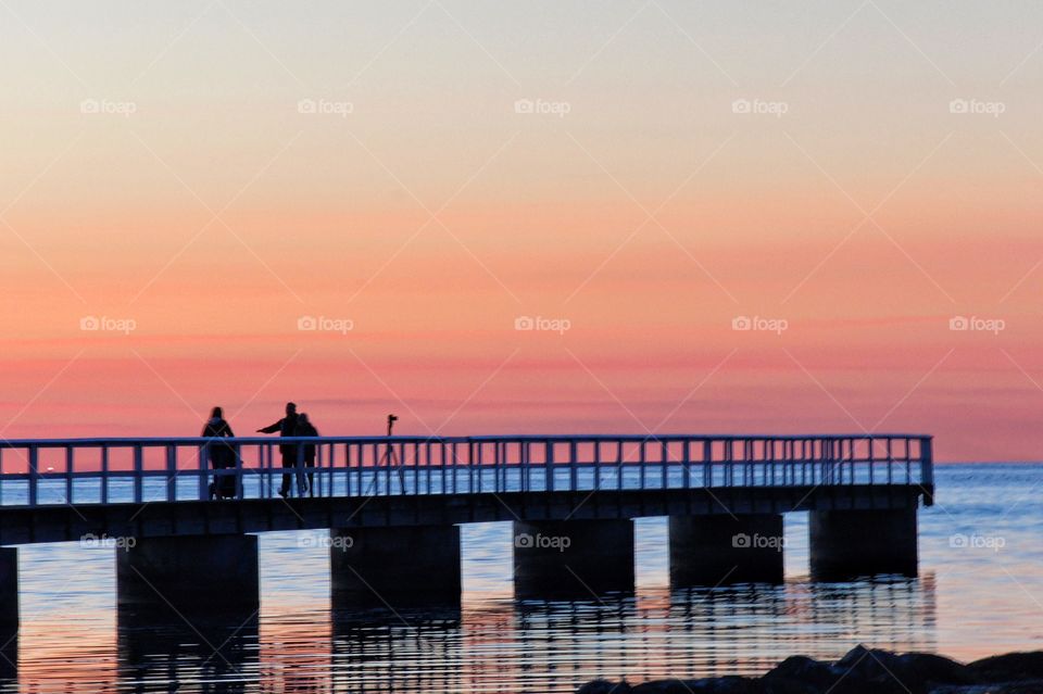 Sunset on the jetty