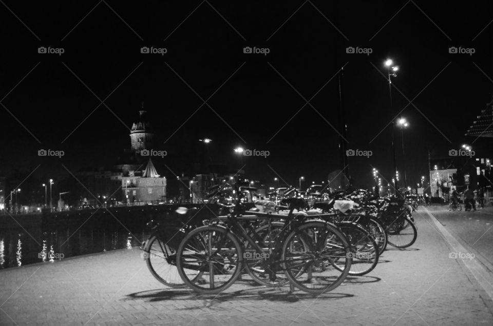 Bikes in Amsterdam . Bikes in Amsterdam 