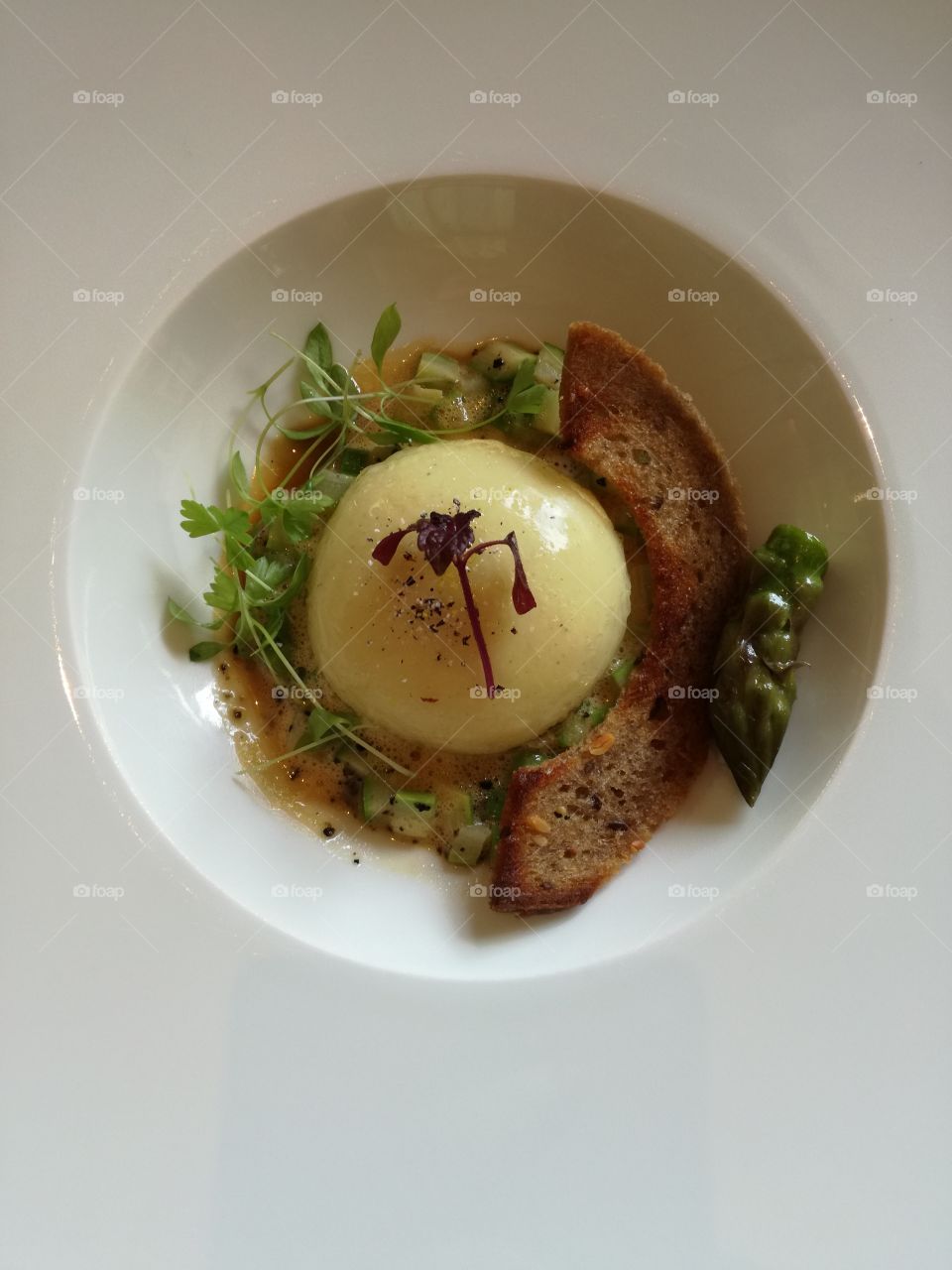 Textured Poached Egg