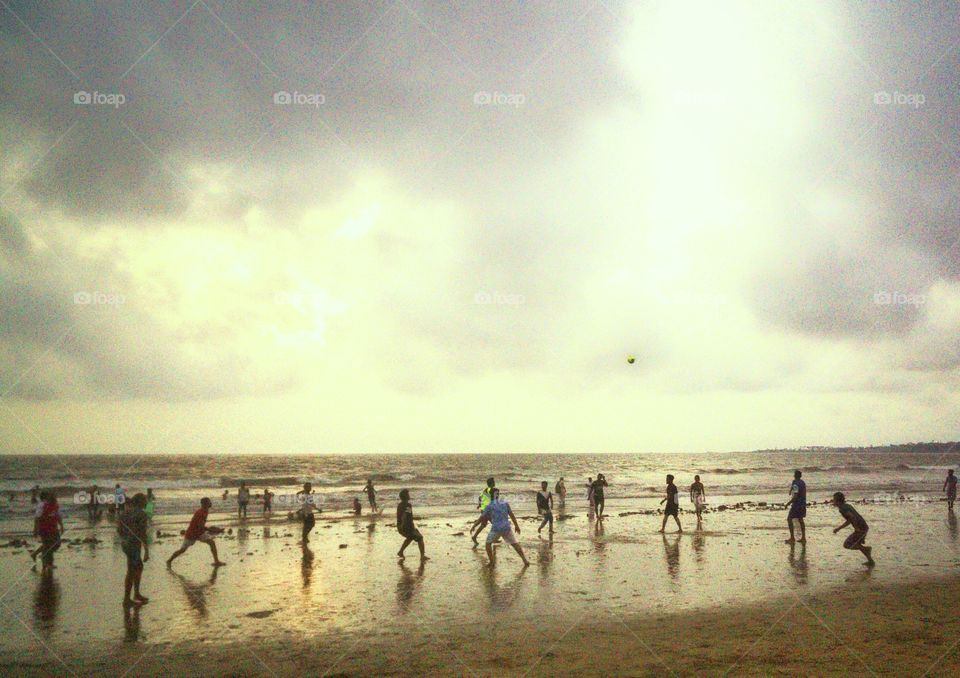 Sunday evening at beach..