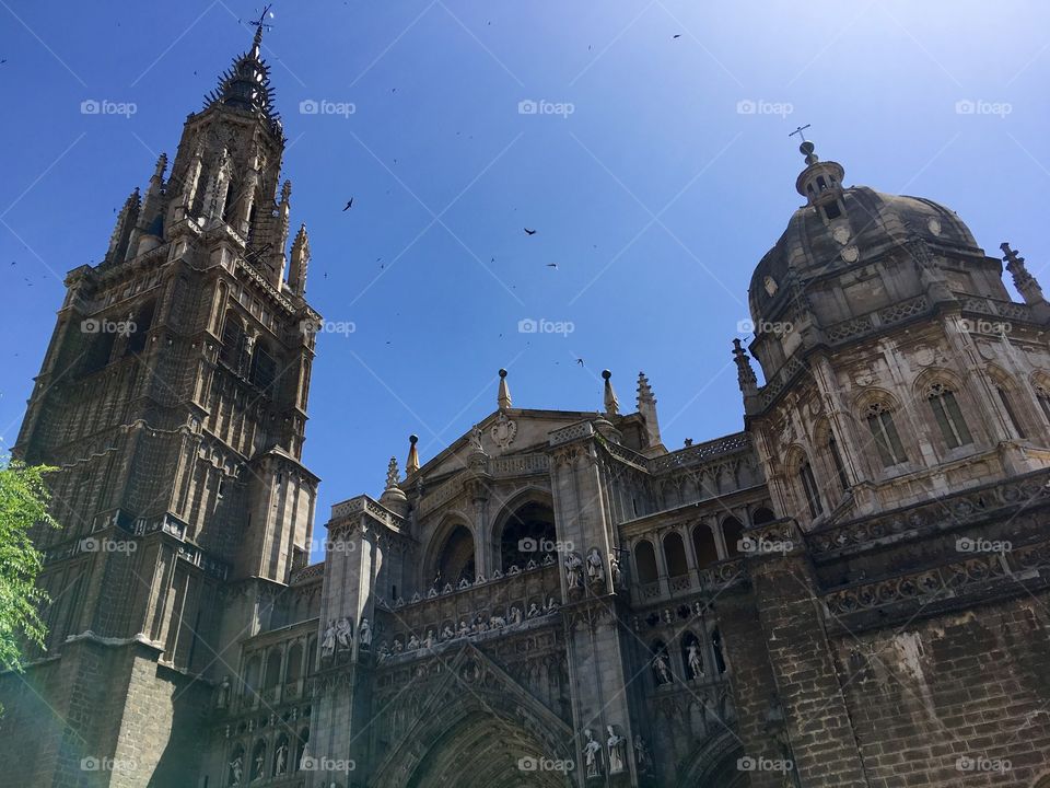 Cathedral with Gothic architecture designs 