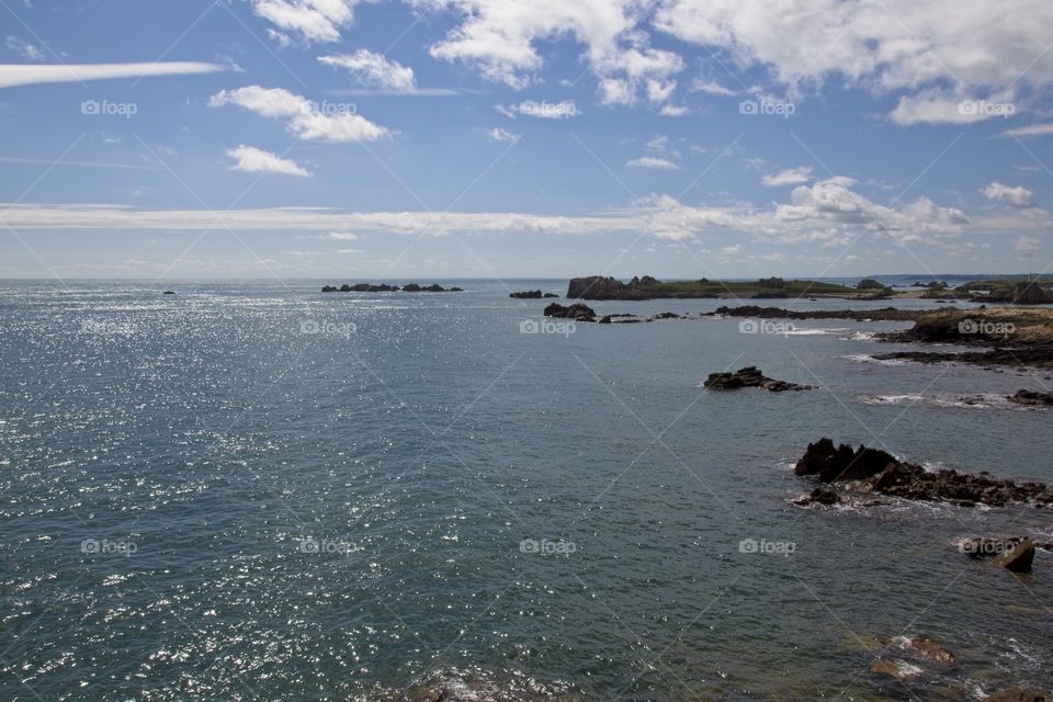 view of the sea from the sea