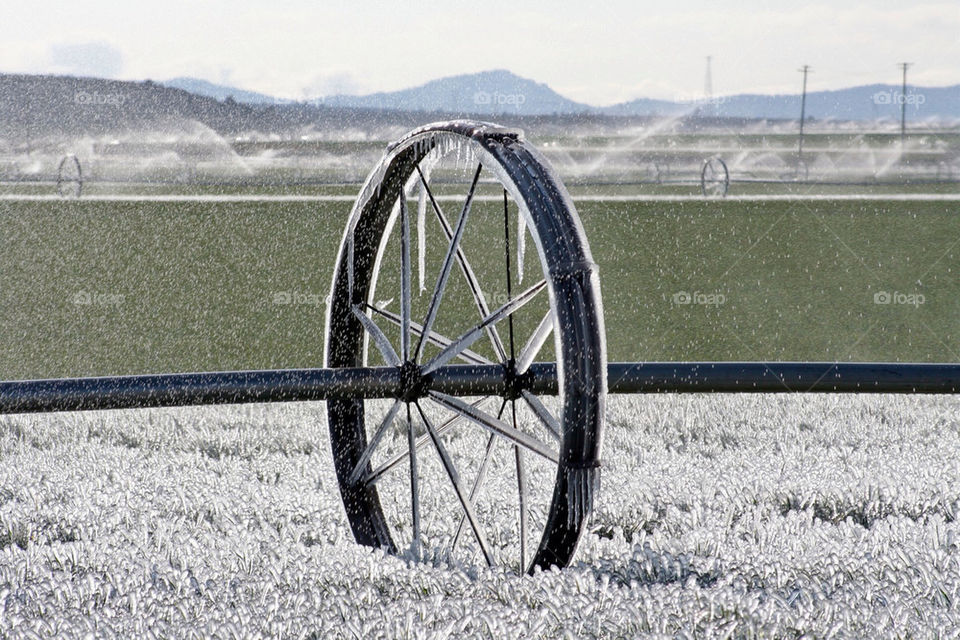 field water ice mountains by mmcook