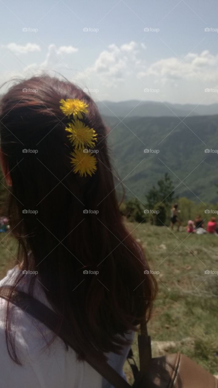 women flower nature Bulgaria