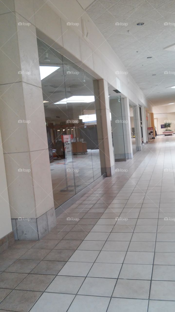 Empty Store Fronts. The sad state of malls in the United States.