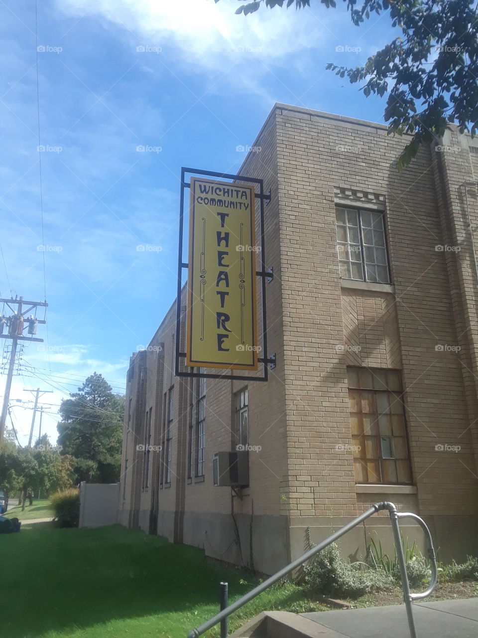 Community Theatre Building Sign