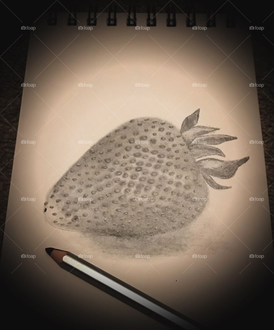 Fun strawberry sketching relaxed my soul 
