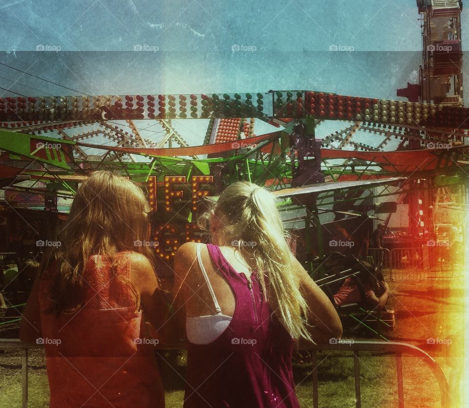 Fun at the County Fair. Best Friends at the Fair