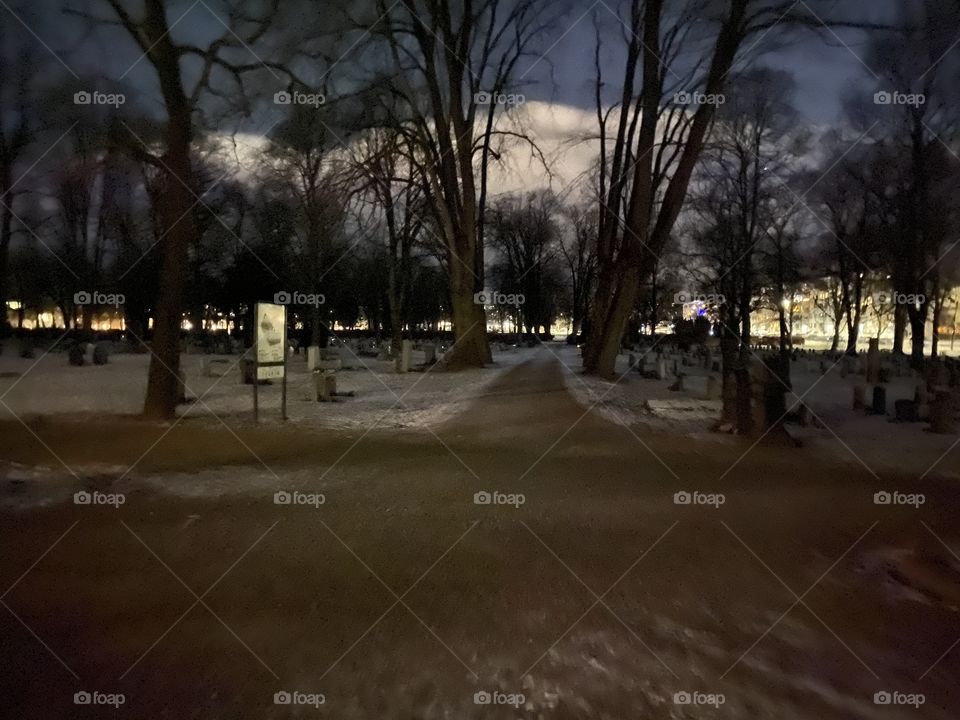 Sagene kirkegård graveyard in oslo Norway