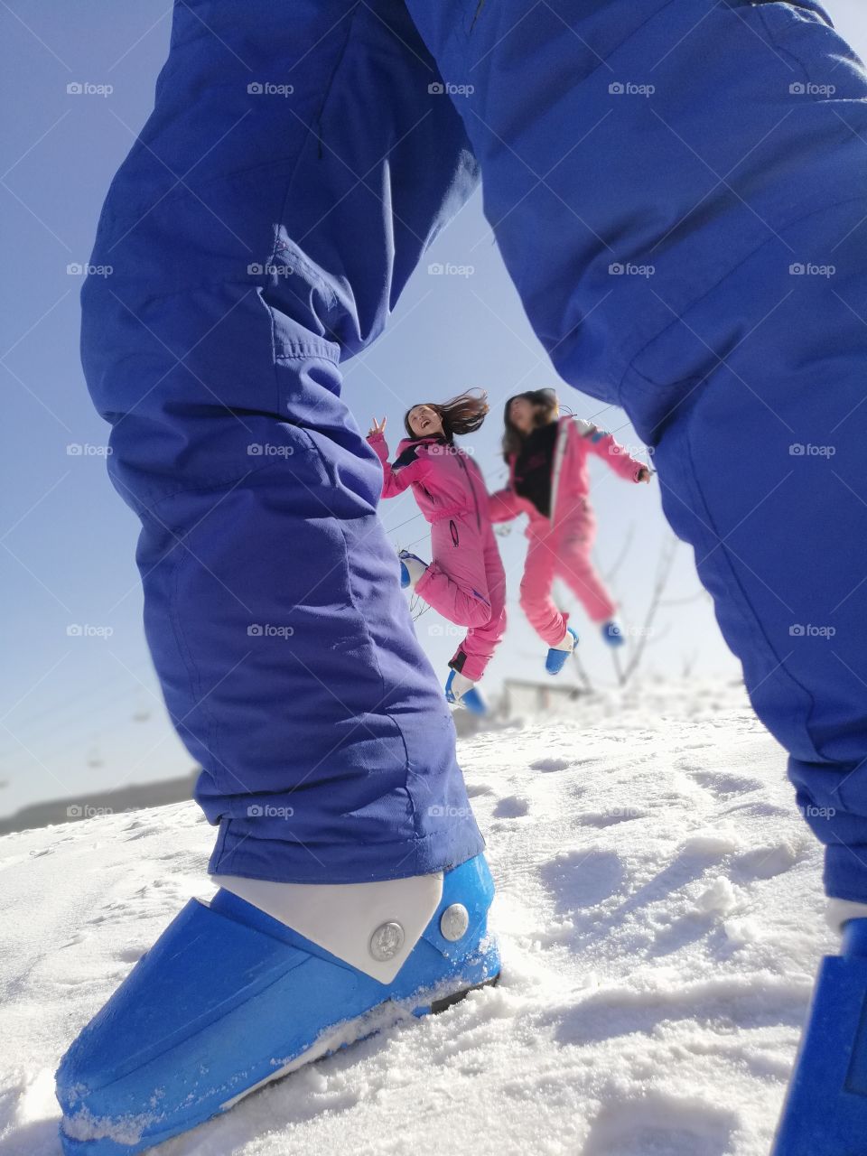 Winter, Snow, Recreation, Man, People