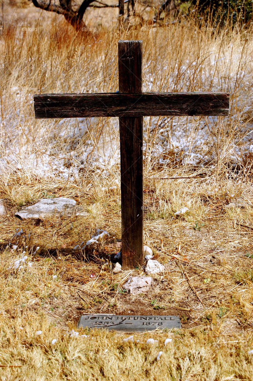 cross grave cemetery john tunstall by refocusphoto