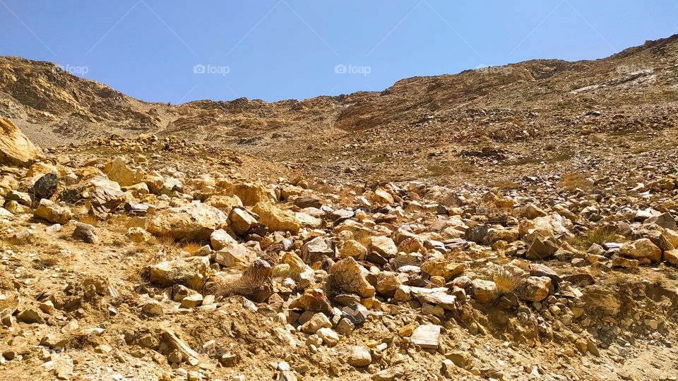 A flock stones in the mountains