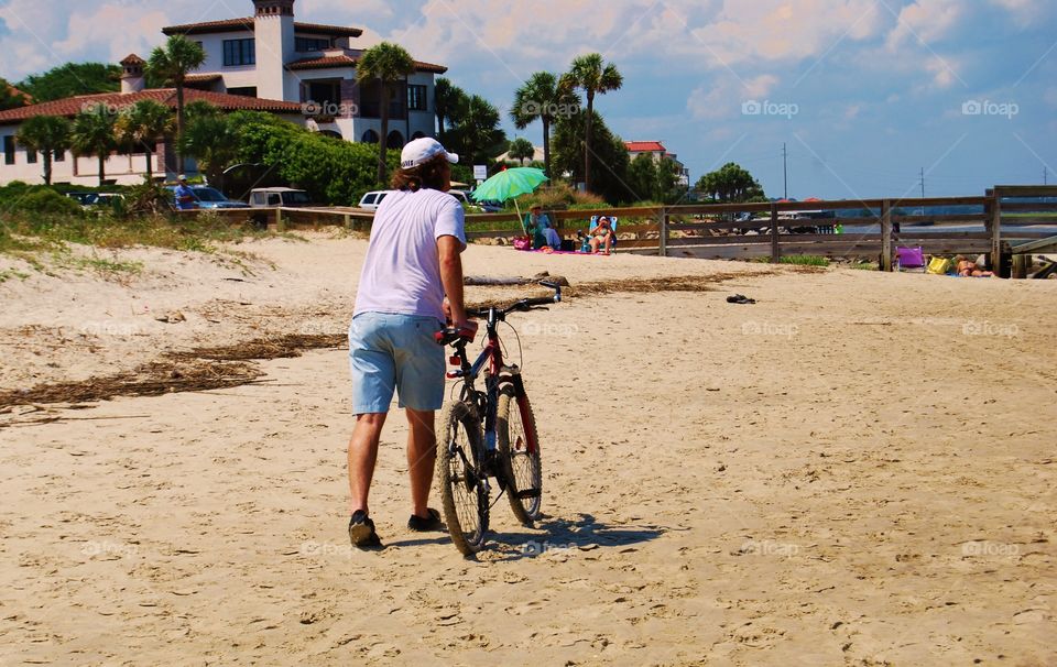 Bicycle on the beach. Bicycle on the beach