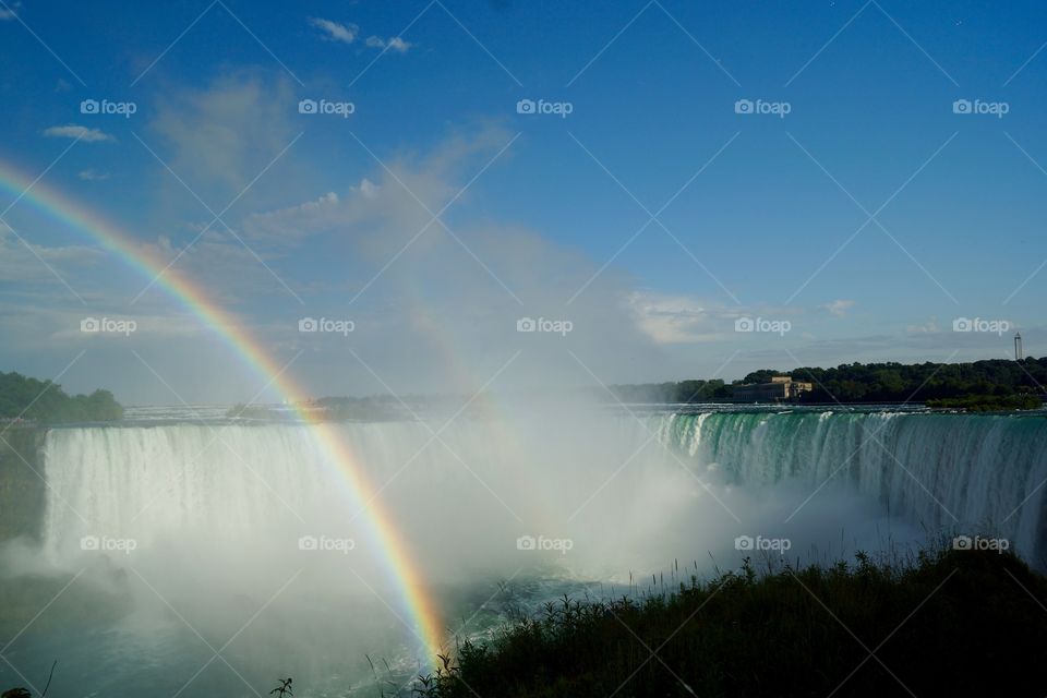 Rainbow on Niagara Falls (Ontario, Canada)