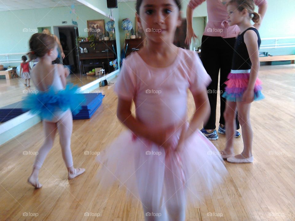 still nervous ballerina