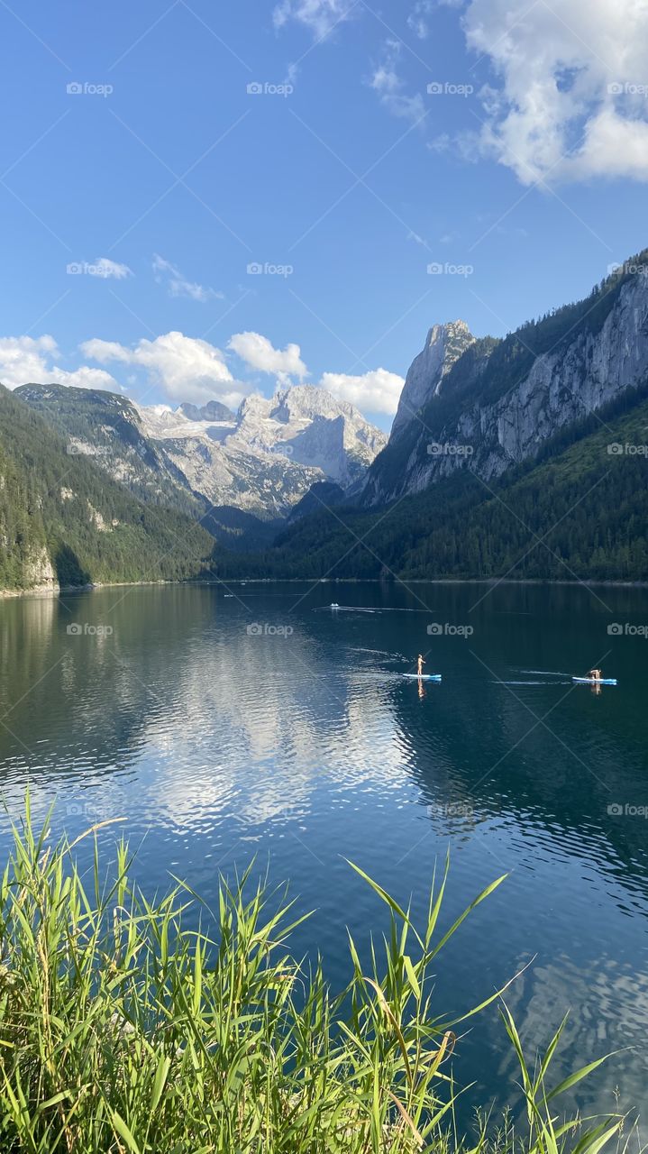 The beautiful lake of Gosau in Austria. One of the most picturesque places I’ve seen 