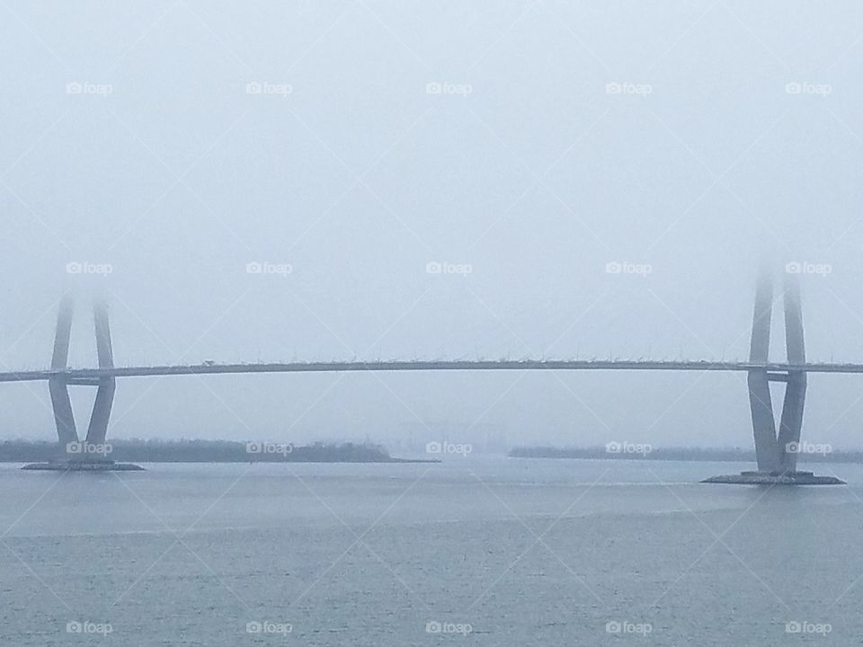 foggy bridge