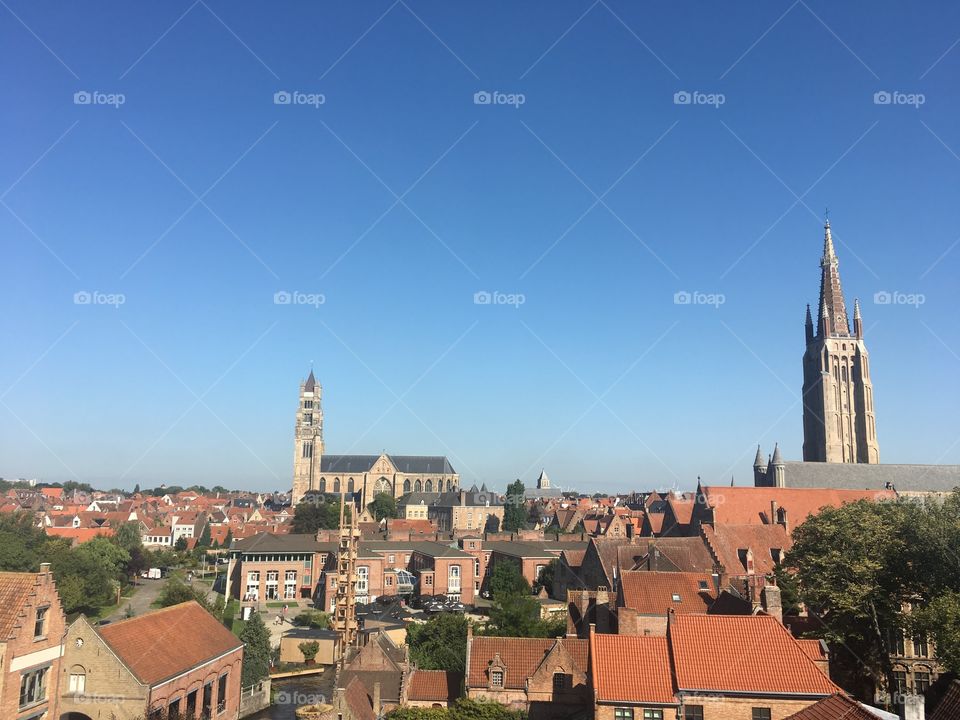 Brugge skyline